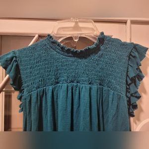 Modcloth Teal Tunic Shirt